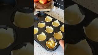 Mini apple pies with puff pastry