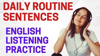 🎧English Listening Practice: Daily Routine Sentences