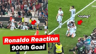 Ronaldo Emotional Reaction After Scoring his 900th Goal vs Croatia