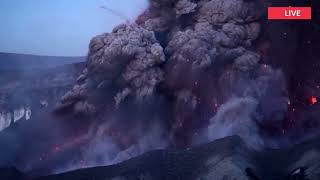 Today: 2nd eruption Etna volcano continues,burying city Catania,airport buried in ashes