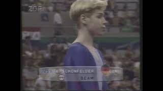 Anke Schönfelder (GER) - Olympics 1992 - Compulsory - Balance Beam