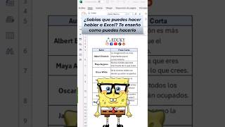 Haz hablar a Excel #aprendeexcel #excel #tutorialexcel