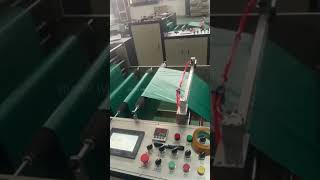 Single layer Hot sealing and hot cutting flat bag on roll making machine