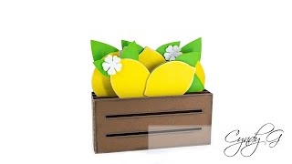 Lemon Crate Box Card SVG Assembly Tutorial