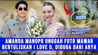 Gosip Artis - Amanda Manopo & Arya Saloka Kompak Unggah Foto Mawar Putih Bertuliskan "I Love U"