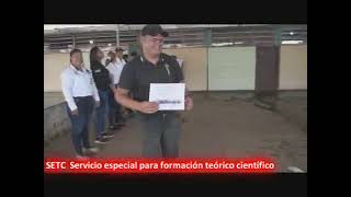 SETC...Entrega de certificados a estudiantes del curso Criminalística Santa Elena de Uairen.