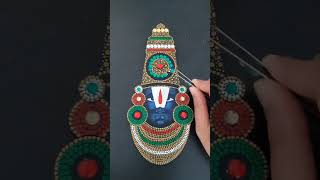 Dot Painting | Tirupati Balaji | Dot Art | Perumal Dot Mandala #art #viral