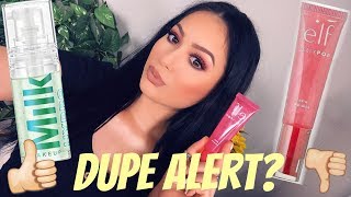 ELF JELLY POP DEW PRIMER VS MILK MAKEUP HYDRO GRIP + 7HR WEAR TEST | WHICH IS BETTER ? | TANIAXO