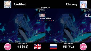 Akolibed vs Chicony | Hoshimachi Suisei - GHOST [Meg's Extra] +HDDT