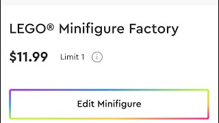 You can now make your own custom MINIFIGURE!!!