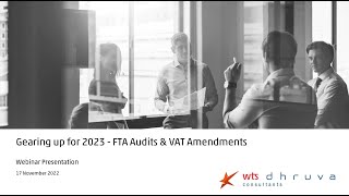 Gearing up for 2023 - FTA Audits & VAT Amendments