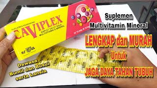 Review Suplemen CAVIPLEX Kaplet Multivitamin Lengkap Untuk Tingkatkan Daya Tahan Tubuh