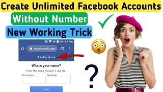 How to create unlimited Facebook accounts | how to create fake facebook account