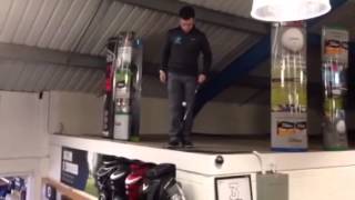 Trick shot 2 AT Golf Coaching, the hat catch - Gloucester Golf Superstore