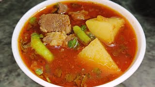 Hyderabadi Mutton Aloo Tamate Ka Sherwa Recipe