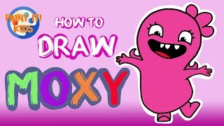 Drawing for kids - How to Draw Moxy- UglyDolls movie - Art for kids