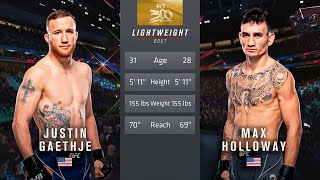 UFC 300 : Justin Gaethji vs Max Holloway (BMF) | Full Highlights