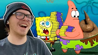 PATRICK SH💩TS HIS PANTS! 🤣 | YTP: Spingebill's Naughty Nautical Nocturnal Emissions [REACTION]