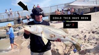 My Subscriber caught his PB snook *sebastian inlet