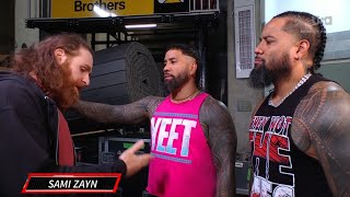 Sami Zayn Confronts Jimmy And Jey Uso - Wwe Raw 10/28/24