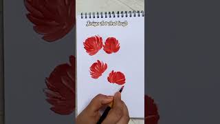 Floral art #onestrokepainting#acrylicpainting#howtodraw#youtubeshort