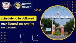 SCHEDULE TO BE FOLLOWED AFTER DECLARATION OF RESULT OF ROUND 02 FOR ACADEMIC SESSION 2023-24