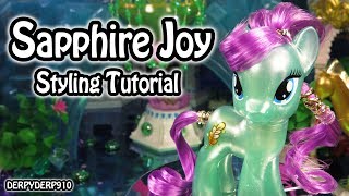 My Little Pony Sapphire Joy Hair Styling Tutorial (How To Style MLP Toy DIY)