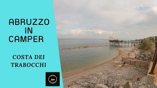 Costa dei trabocchi in camper in Abruzzo. Area sosta camper, parcheggio in libera e la ciclabile.