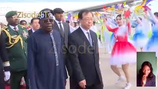 President Bola Tinubu arrives in Beijing