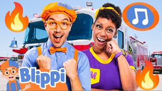 Fire Trucks Are Really Cool | Blippi | Dance Party Songs 2024 🎤 Sing and Dance Along 🎶