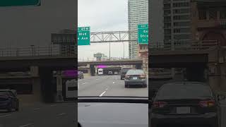 Driving by Downtown Chicago