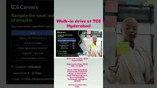 Tcs walk-in drive Hyderabad # 10 aug 2024 #Angular #Azure