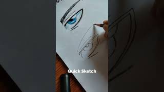 Drawing Anime Eye In Timelapse #tutorial #shorts