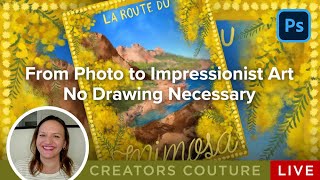 From Photo Collage to Impressionist Poster Design with Photoshop Brush Magic