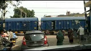 achalda railway crossing goods train