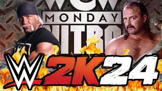 Hollywood Hogan vs Jake the Snake Roberts (WWE 2K24)