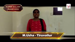 M.Usha - Tiruvallur | Super Salary Achievers | V3 Online TV