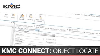 KMC Connect: Object Locate