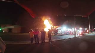 Commercial Office Building Fire, Escambia County Florida, Working Structure Fire, Chief Isakson