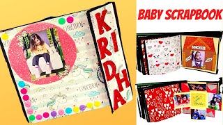 Baby girl scrapbook | Scrapbook making for baby | Handmade Scrapbook ideas 2021