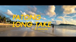 walk together at Patong beach (long take 5 min.)