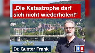 Gunter Frank: „Die Katastrophe darf sich nicht wiederholen!“ - Appell an die Stadt Heidelberg