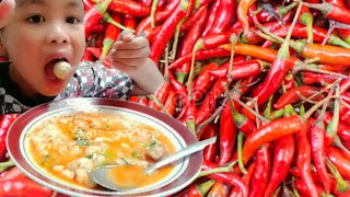 SEBLAK BAKSO KUAH PEDAS‼️BOCIL MAKAN SAMPAI KEPEDASAN🔥#mukbangindonesia #makansunda #baksoaci