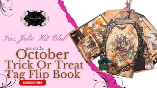 October Trick Or Treat Tag Flip Book