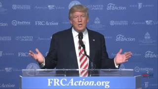 Donald Trump Speaks at Values Voter Summit in DC 09/09/2016