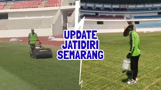 SIAP UNTUK BALI UNITED! Update Stadion Jatidiri! Perawatan Rumput Stadion (Cleaning & Debris)