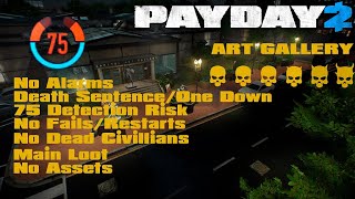 PAYDAY 2: Art Gallery 75 Detection Risk DS/OD Solo Stealth + My Stealth Build and Equipment Showcase