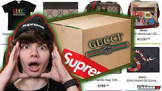 INCREÍBLE CAJA MISTERIOSA DE $1,000 ONLINE Hypebeast! GUCCI Supreme Off White HypeDrop