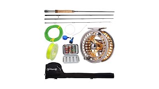 Sougayilang Fly Fishing Rod Reel Combos with Lightweight Portable Fly Rod and CNC-machined Aluminum