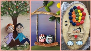 beautiful and amazing ideas of pebble craft ideas for home decoration